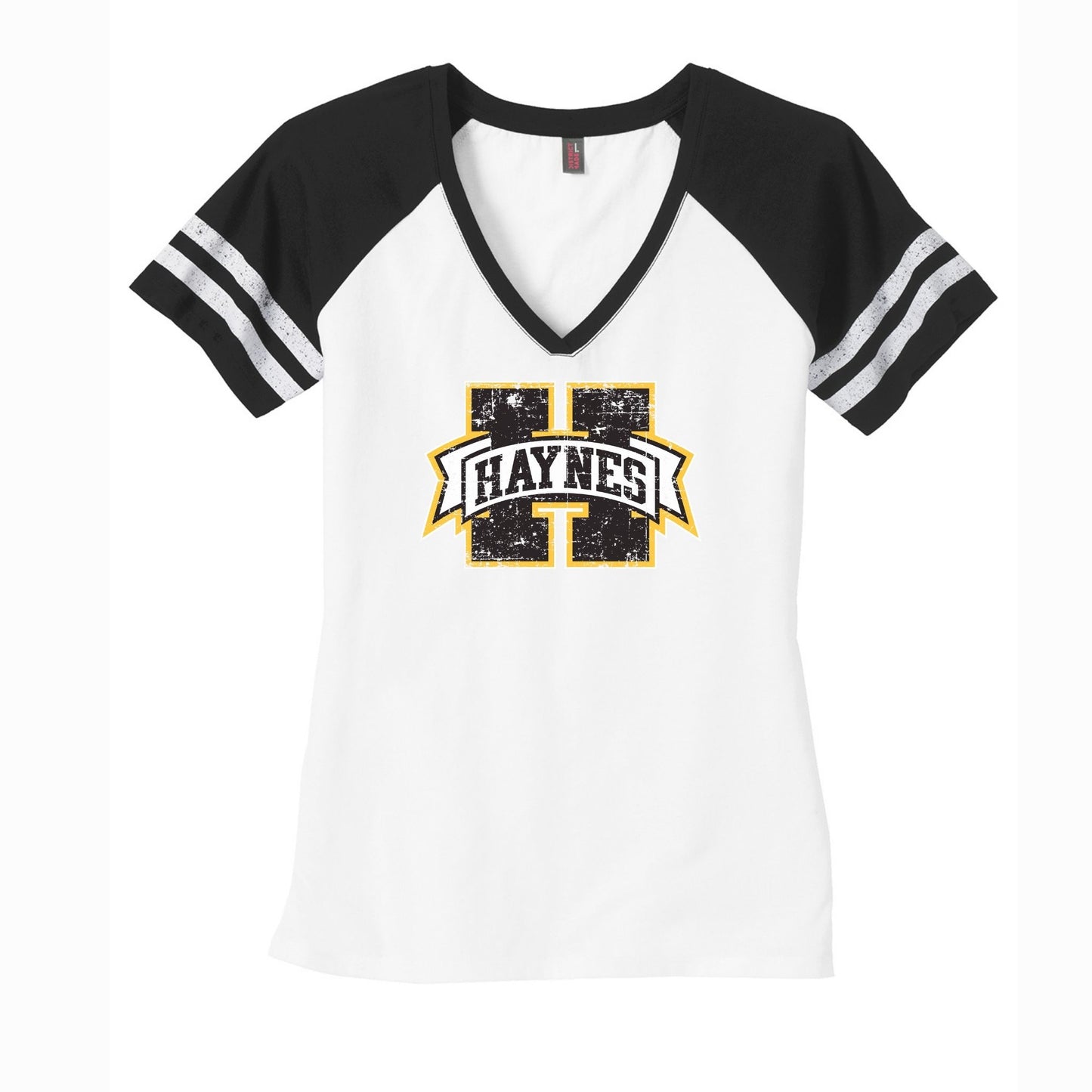 Haynes Academy Ladies Game V-Neck Tee