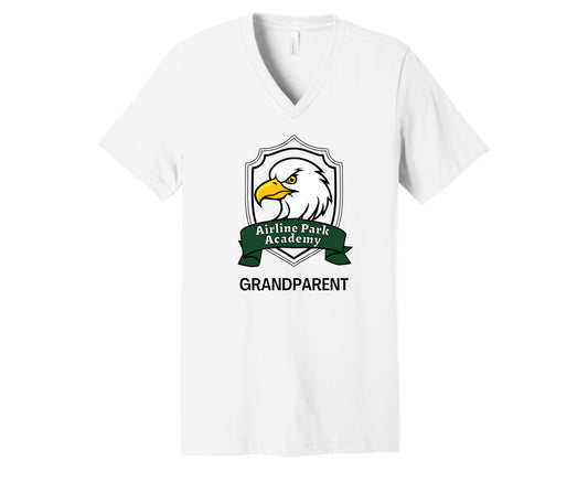 Airline Park Academy Grandparents Unisex Cotton V-Neck