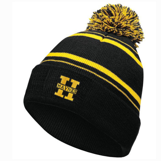 Haynes Academy Black and Gold Beanie