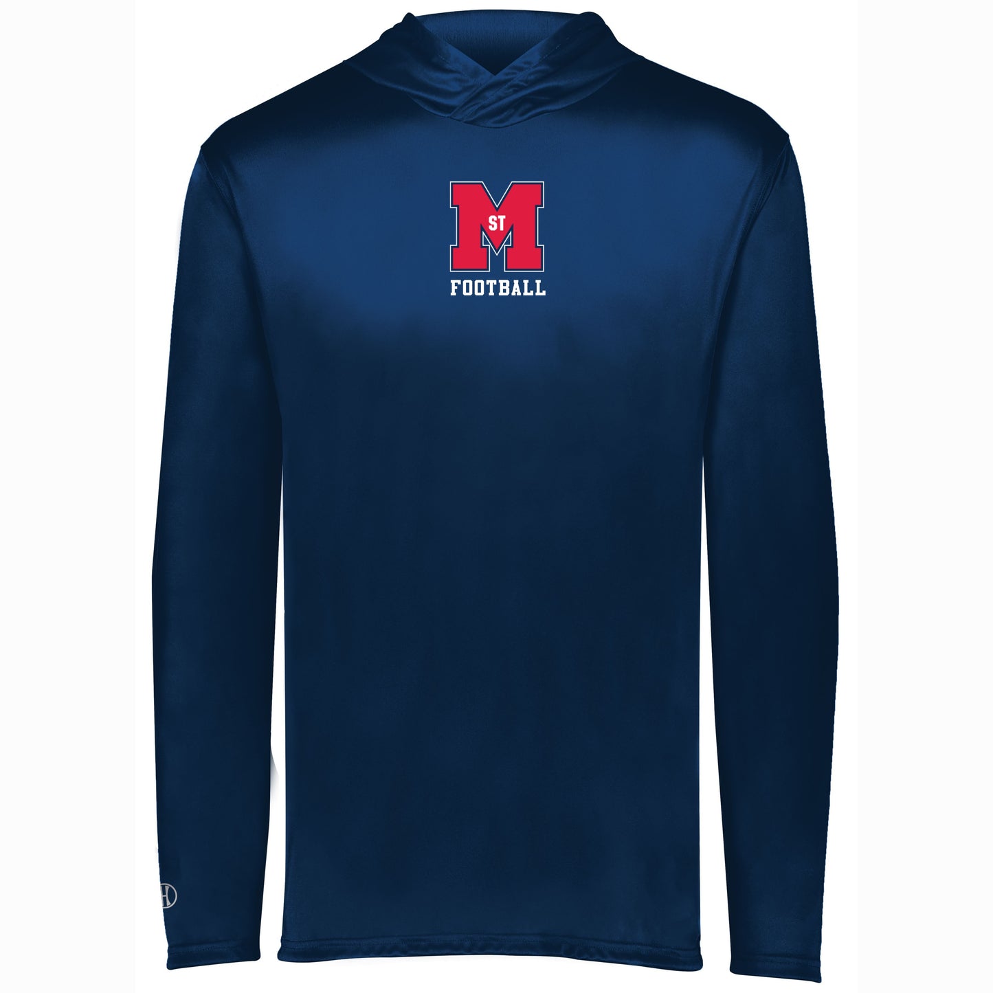 Navy StM M Long-sleeve Youth Hoodie Shirt- Choose your sport