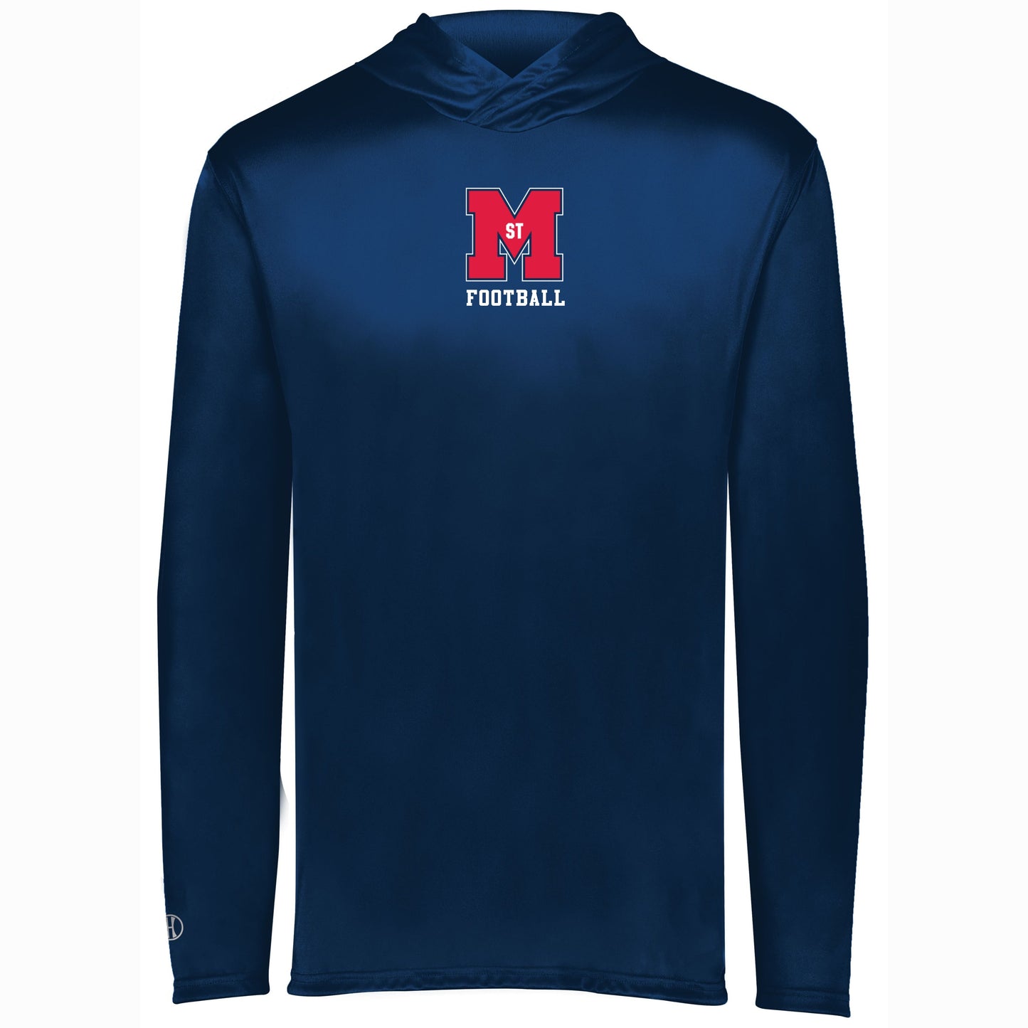 Navy StM M Long-sleeve Adult Hoodie Shirt- Choose your sport