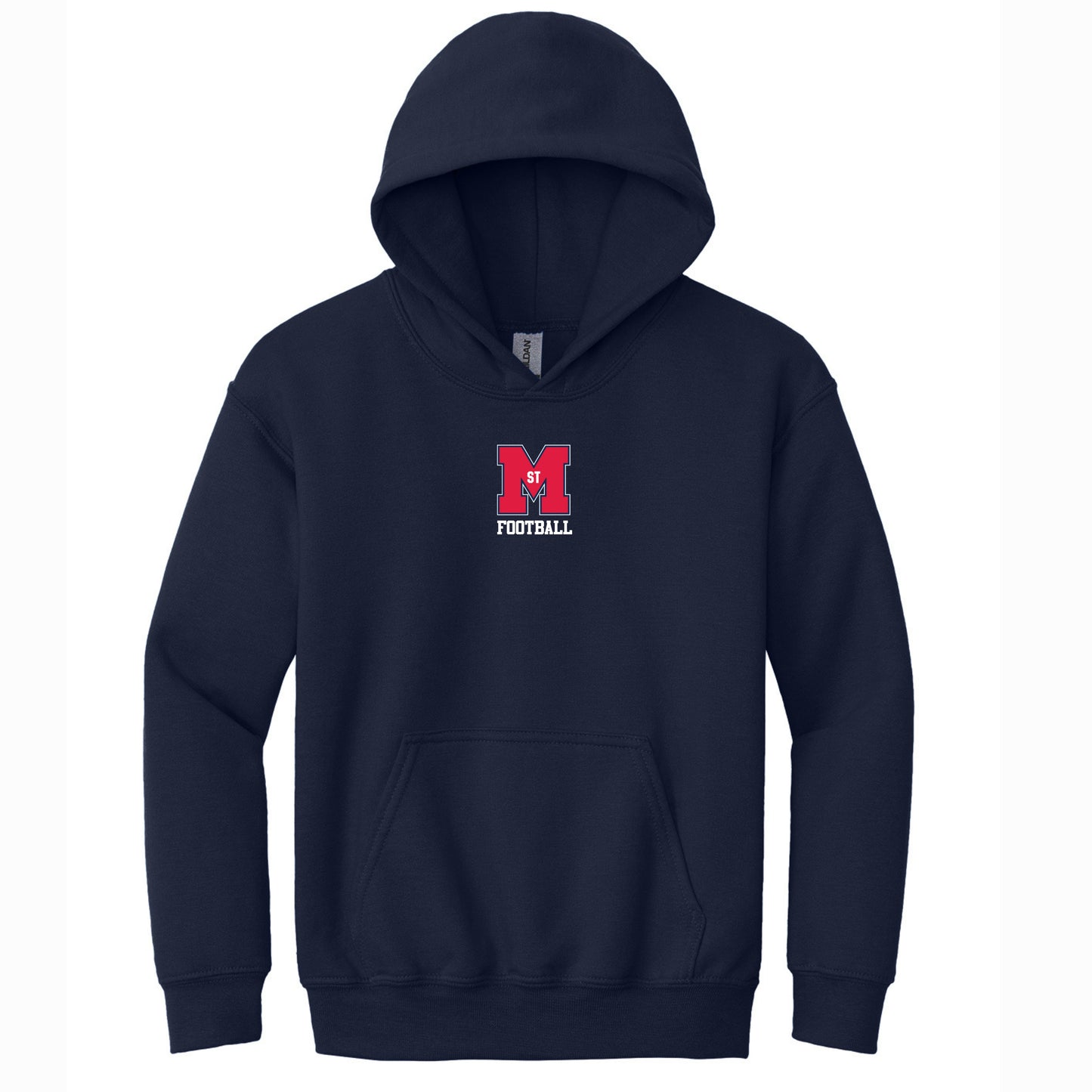 StM Navy Adult Cotton Hoodie- Choose Your Sport