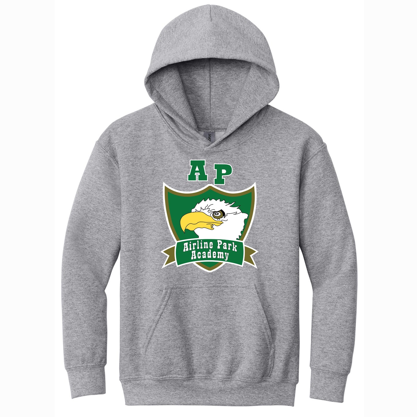 Airline Park Academy Youth Grey Hoodie