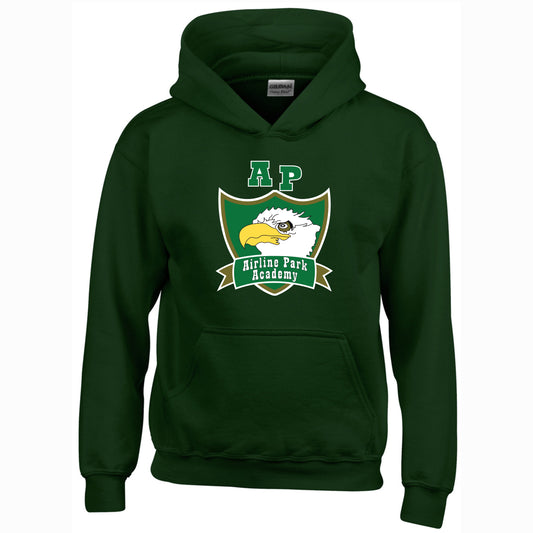 Airline Park Academy Adult Green Hoodie