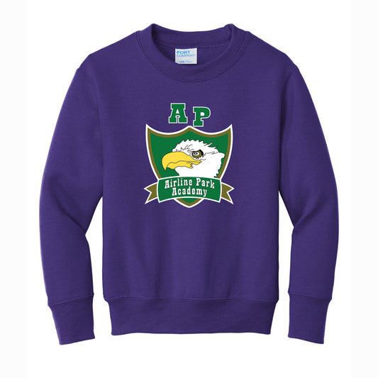 Airline Park Academy Youth Purple Sweatshirt