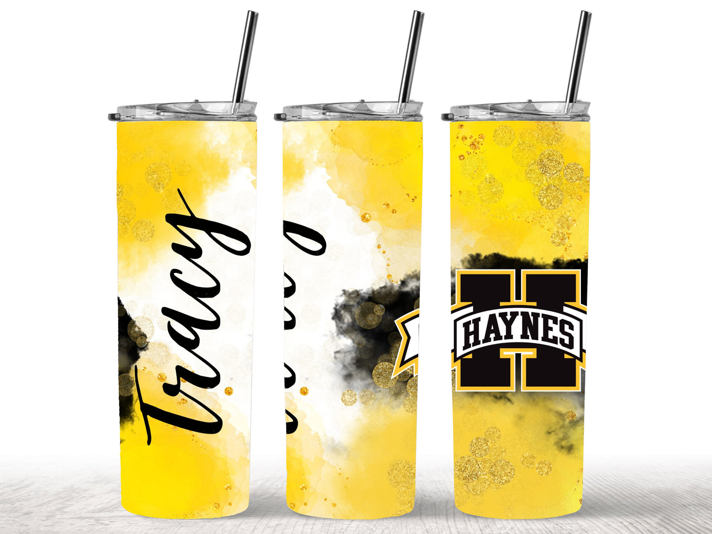 Haynes Logo Personalized Skinny Tumbler