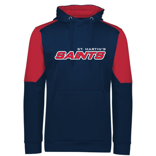 Navy/Red Unisex Hoodie-StM Saints Logo