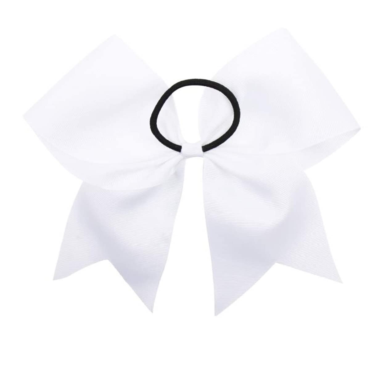 Airline Park Academy White Hair Bow with Logo