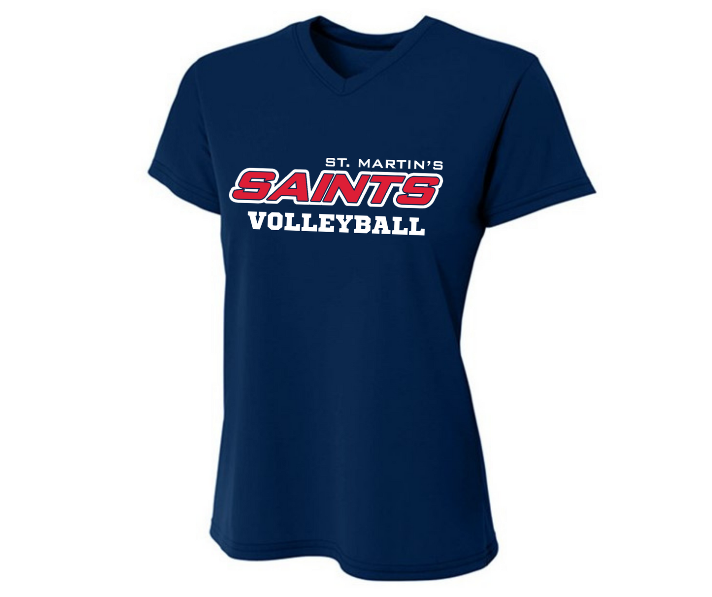 StM Logo Ladies Navy Performance T-shirt- Choose your sport