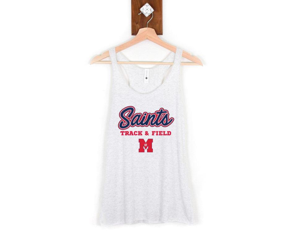 Saints Ladies Halter Top- Heather White- Choose your sport