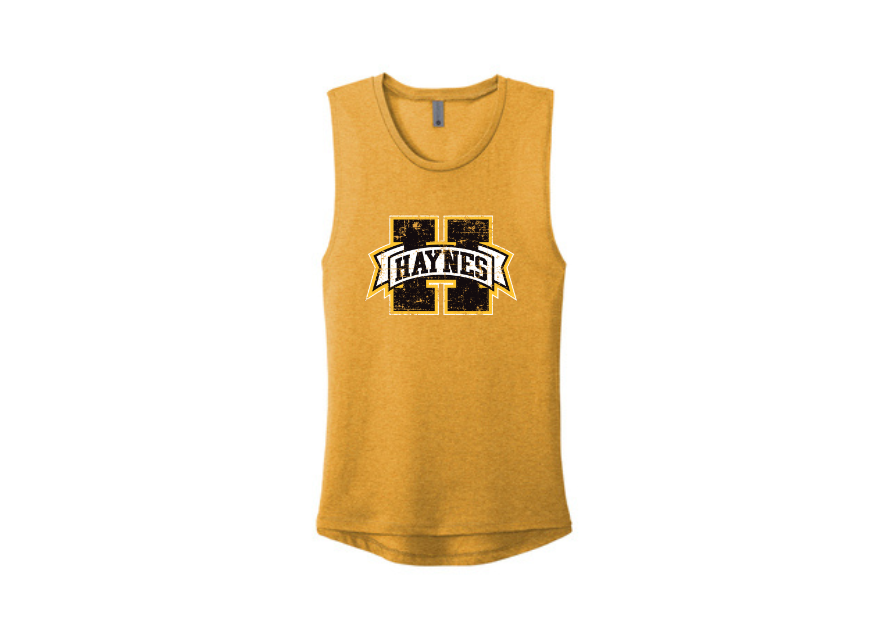 Haynes Academy Ladies Muscle Logo Tank