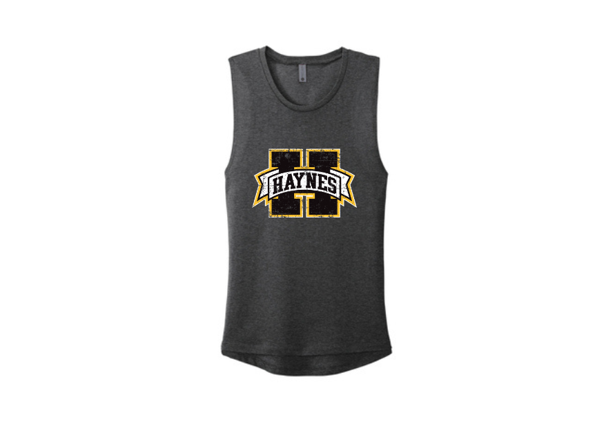 Haynes Academy Ladies Muscle Logo Tank