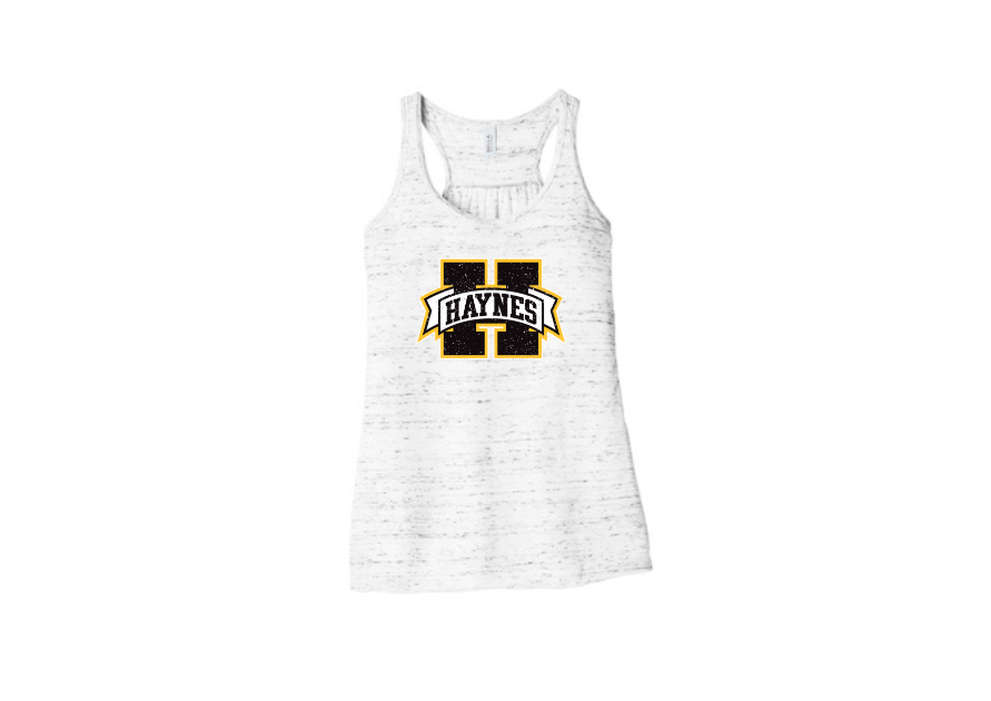 Haynes Academy Sleeveless Glitter Logo Tank