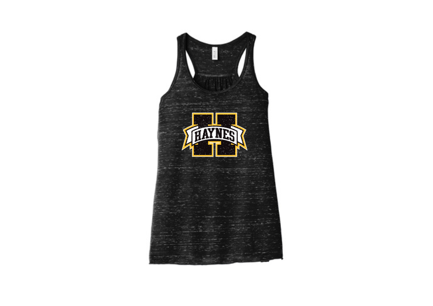 Haynes Academy Sleeveless Glitter Logo Tank