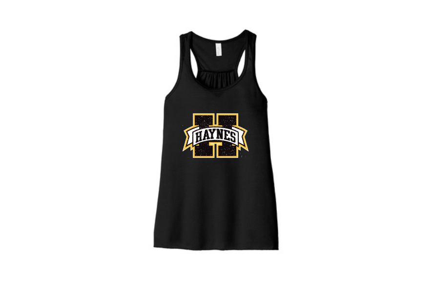 Haynes Academy Sleeveless Glitter Logo Tank