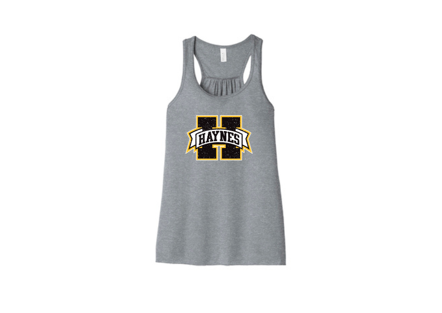 Haynes Academy Sleeveless Glitter Logo Tank