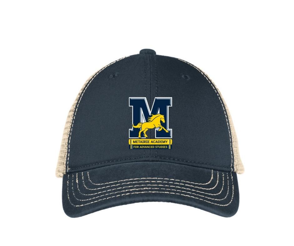 Metairie Academy Navy Mesh Back Hat