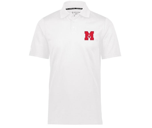 StM White Men's Golf Polo