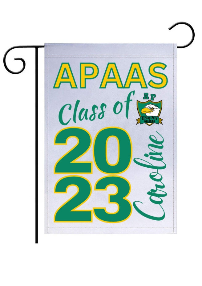 Airline Park Academy Garden Flag- Class of Personalized