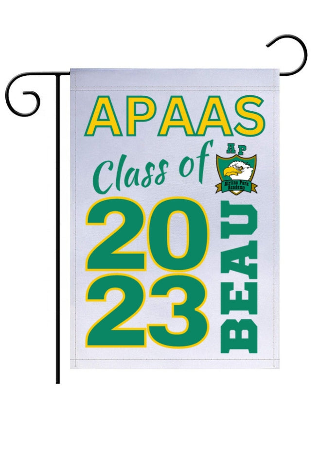 Airline Park Academy Garden Flag- Class of Personalized