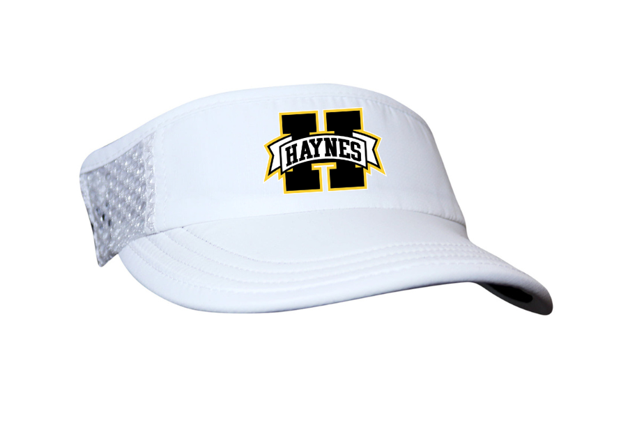 Haynes Logo White Head Sweats Visor