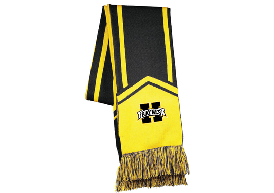 Haynes Academy Black and Gold Scarf