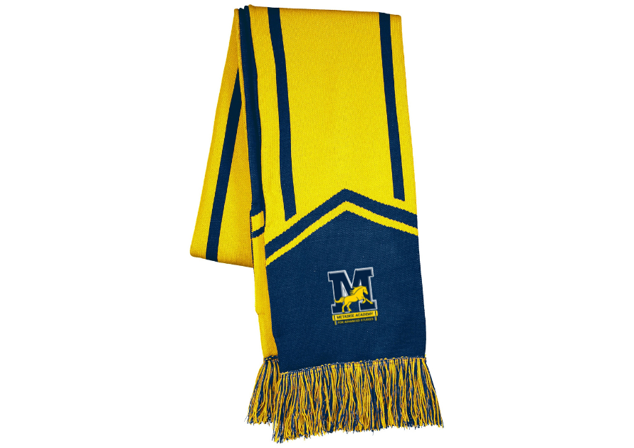 Metairie Academy Black and Gold Scarf